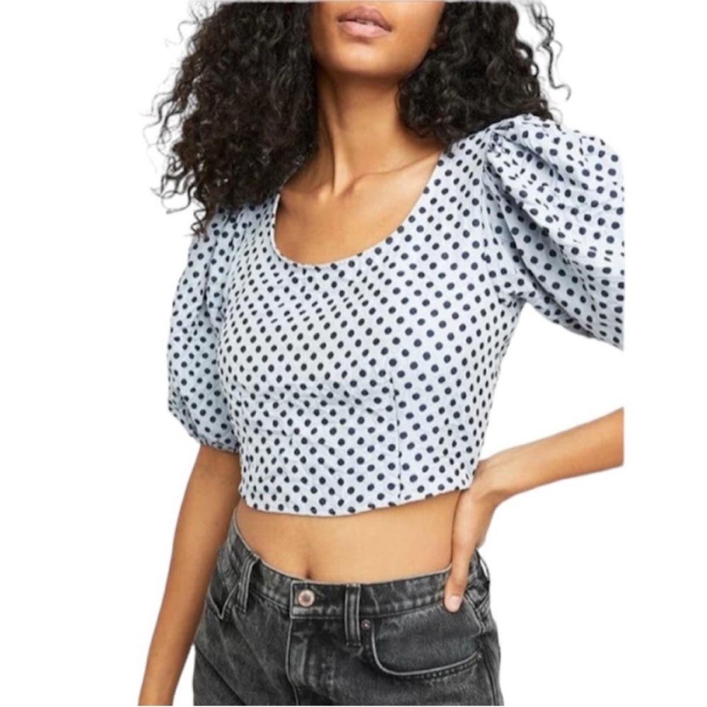 Free People Short Sleeve Cropped Top Size XS